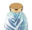 24BOTTLES CLIMA 8051513921681 LUSH fehér-kék-zöld levél mintás design termosz