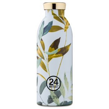 24BOTTLES CLIMA 8051513923586 TIVOLI szürkészöld levél mintás hőtartó kulacs