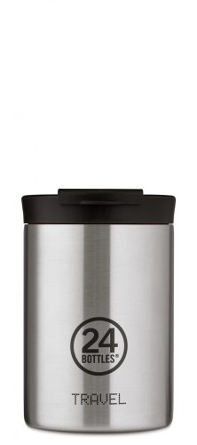 24BOTTLES TRAVEL TUMBLER 8051513925368 BRUSHED STEEL matt acél szálcsiszolt kávé termosz