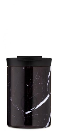 24BOTTLES TRAVEL TUMBLER 8051513925511 BLACK MARBLE fekete márvány márvány mintás kávé termosz