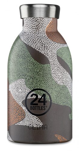 24BOTTLES CLIMA 8051513927195 CAMO ZONE barna-zöld-fehér terep mintás mini termosz