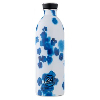 24BOTTLES URBAN 8051513930058 MELODY kék virág mintás kulacs