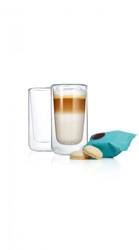 BLOMUS NERO 63655 átlátszó 2 db-os duplafalú latte-s pohár szett