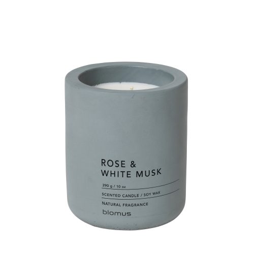 BLOMUS FRAGA Duft Rose & White Musk 65897 szürkés kék illatgyertya