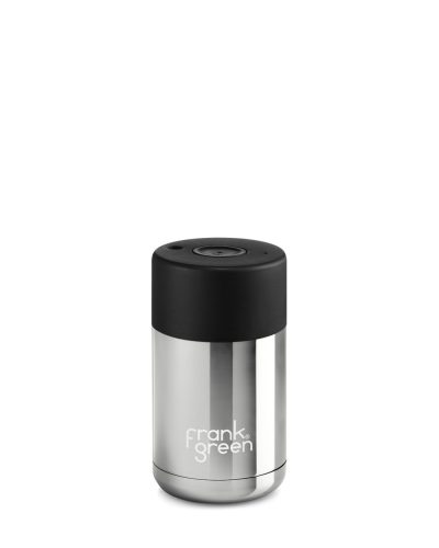 FRANK GREEN CERAMIC CUP B02S03C08-01-01 Silver-midnight hőtartó kávés utazó pohár nyomógombos kupak