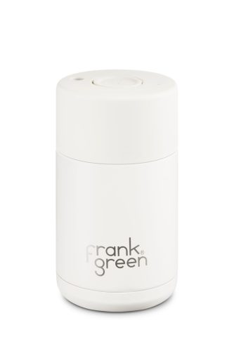 FRANK GREEN CERAMIC CUP B02S03C10-10-10 cloud hőtartó kávés utazó bögre nyomógombos kupakkal