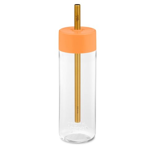 FRANK GREEN ORIGINAL BOTTLE B06S08C09-20-20-30 Neon Orange BPA mentes kulacs óriás fém szívószálas