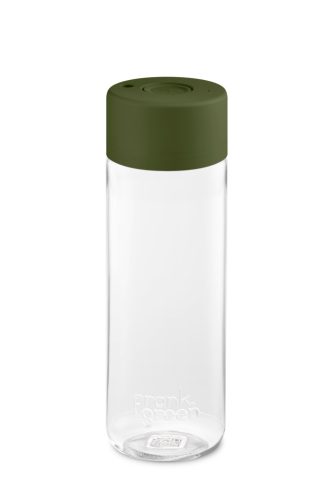 FRANK GREEN ORIGINAL BOTTLE B01S08C09-13-13 khaki BPA mentes műanyag kulacs nyomógombos kupakkal