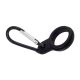 The Carabiner Black & Black fekete szilikon gumi palack hordozó szilikon karabiner