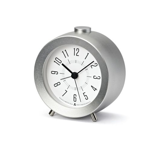 LEMNOS JIJI AWA13-04-SL ezüst-fehér ébresztő óra