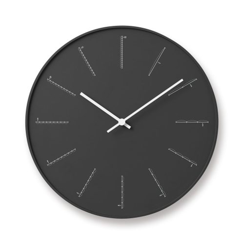LEMNOS DIVIDE NL17-01-BK fekete fali óra