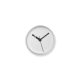 EXTRA NORMAL CLOCK fehér 13 cm átmérőjű aluminium hangtalan fali vagy asztali óra