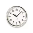 LEMNOS RIKI ALUMINUM SEIKO WR06-29 ezüst-fehér hagtalan fali és asztali óra