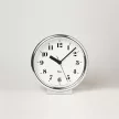 LEMNOS RIKI ALUMINUM SEIKO WR06-29 ezüst-fehér hagtalan fali és asztali óra