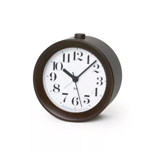 LEMNOS RIKI ALARM WR09-15-BW barna ébresztő óra