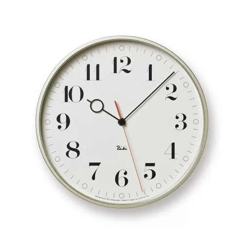 LEMNOS RIKI RING SEIKO WR20-05-WH fehér-ezüst hangtalan falióra