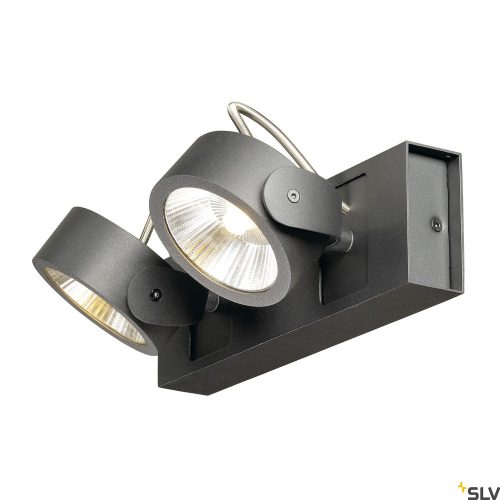 SLV KALU 2 1000129 fekete dimmelhető fali és mennyezeti LED spot lámpa
