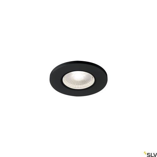 SLV KAMUELA 1001017 fekete tűzálló dimmelhető kültéri süllyesztett LED spot lámpa