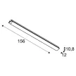 SLV IMPERVA 150 CW 1001317 szürke por és páramentes LED lámpa