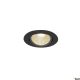 SLV NEW TRIA ROUND 1001978 fekete dim to warm süllyesztett állítható LED spot lámpa