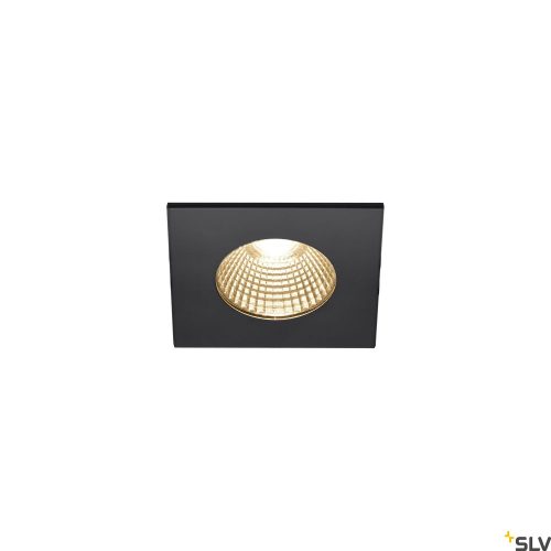 SLV PATTA-I LED 1002101 fekete dim to warm szögletes kültéri süllyesztett spot lámpa