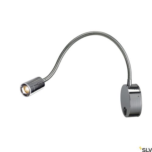 SLV DIO FLEX PLATE 1002116 ezüst flexibilis nyakú fali LED olvasó lámpa
