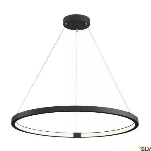 SLV ONE 80 DALI 1002911 fekete dimmelhető kiváló színvisszaadású függesztett LED lámpa