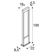 SLV FLATT POLE 100 1002959 barna-antracit kültéri LED allólámpa