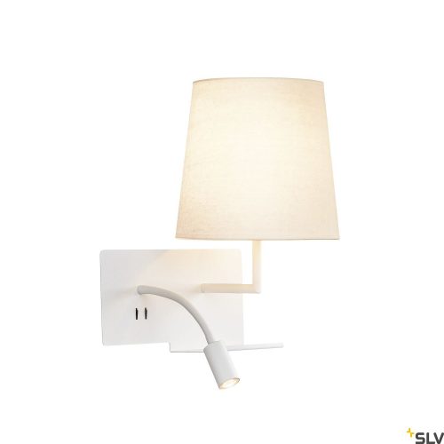 SLV SOMNILA FLEX LED 1003460 fehér USB-s fali JOBB oldali éjjeli lámpa flexibilis fejjel