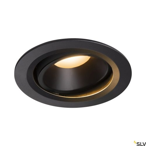 SLV NUMINOS MOVE DL L 1003625 fekete állítható süllyesztett LED spot lámpa