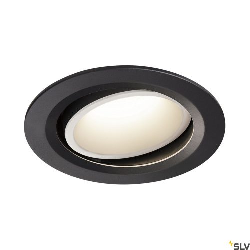 SLV NUMINOS MOVE DL L 1003680 fekete-fehér állítható süllyesztett LED spot lámpa