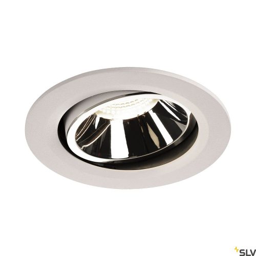 SLV NUMINOS MOVE DL L 1003690 fehér-króm állítható süllyesztett LED spot lámpa