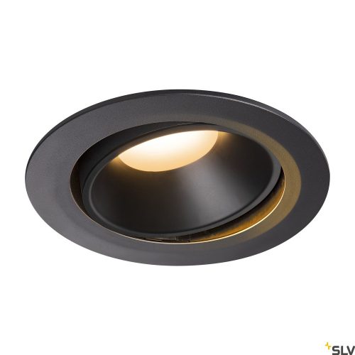 SLV NUMINOS MOVE DL XL 1003697 fekete állítható süllyesztett LED spot lámpa