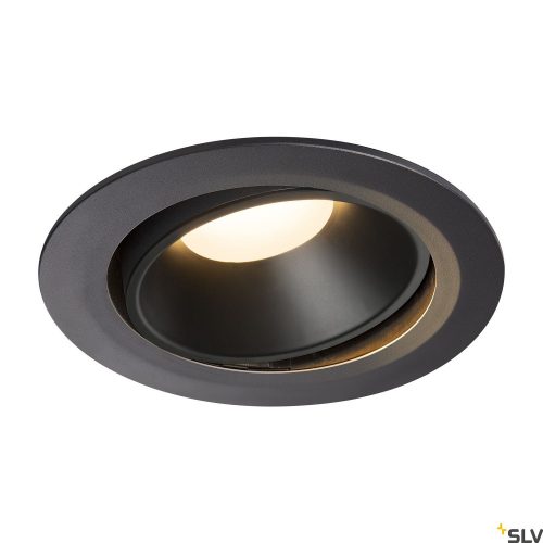 SLV NUMINOS MOVE DL XL 1003721 fekete állítható süllyesztett LED spot lámpa