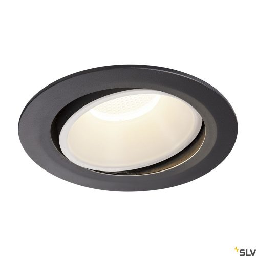 SLV NUMINOS MOVE DL XL 1003749 fekete-fehér állítható süllyesztett LED spot lámpa