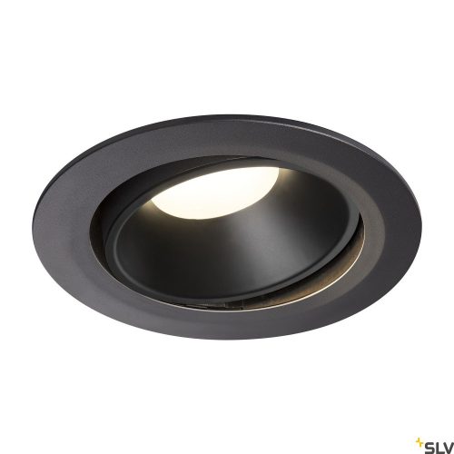 SLV NUMINOS MOVE DL XL 1003751 fekete állítható süllyesztett LED spot lámpa