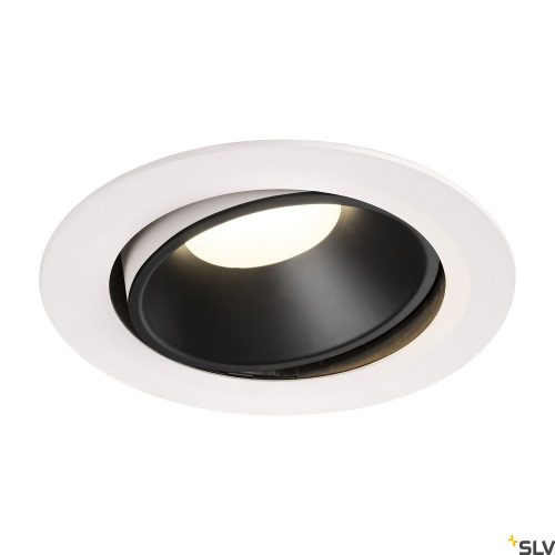 SLV NUMINOS MOVE DL XL 1003757 fehér-fekete állítható süllyesztett LED spot lámpa
