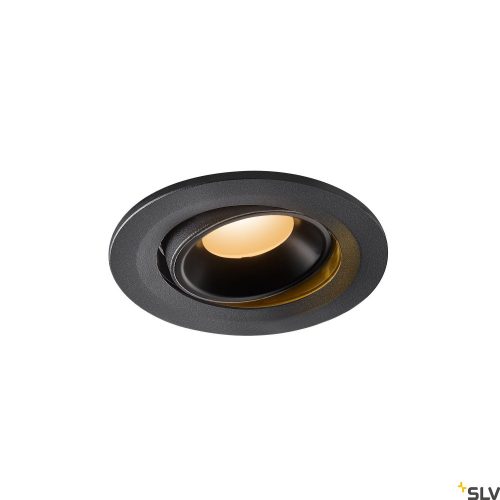 SLV NUMINOS MOVE S 1005319 fekete állítható süllyesztett LED spot lámpa