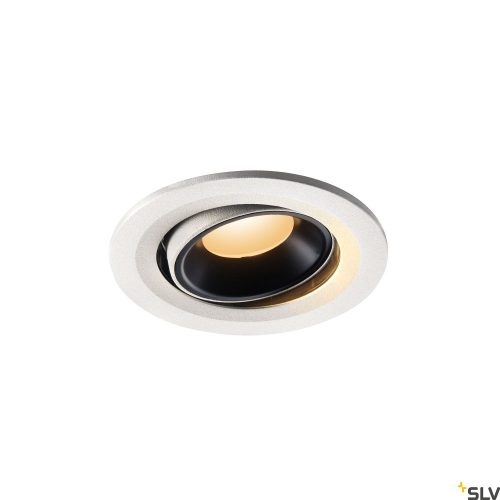 SLV NUMINOS MOVE S 1005331 fehér-fekete állítható süllyesztett LED spot lámpa