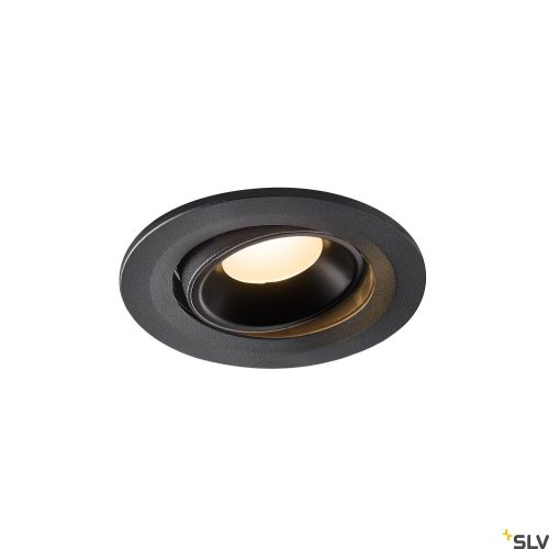 SLV NUMINOS MOVE S 1005337 fekete állítható süllyesztett LED spot lámpa