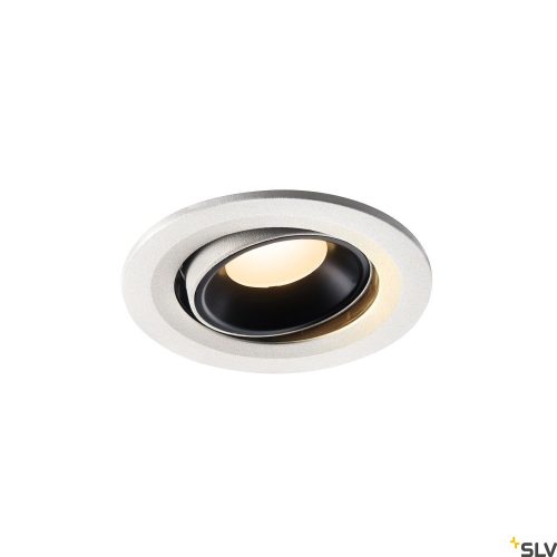 SLV NUMINOS MOVE S 1005346 fehér-fekete állítható süllyesztett LED spot lámpa