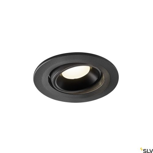 SLV NUMINOS MOVE S 1005355 fekete állítható süllyesztett LED spot lámpa
