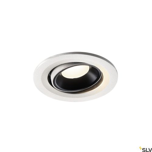 SLV NUMINOS MOVE S 1005364 fehér-fekete állítható süllyesztett LED spot lámpa