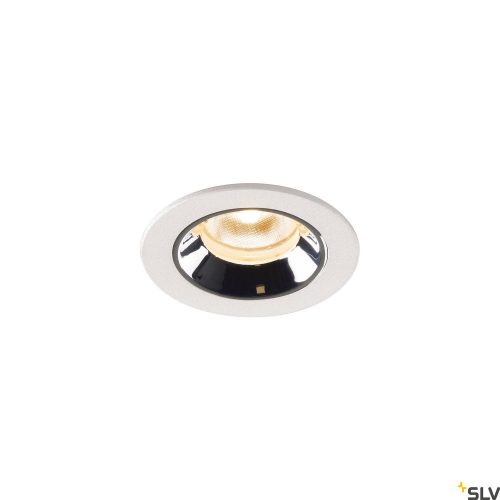 SLV NUMINOS XS 1005513 fehér-króm süllyesztett LED spot lámpa