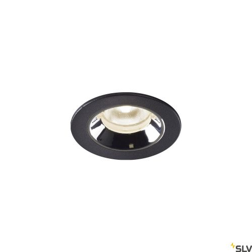 SLV NUMINOS XS 1005543 fekete-króm süllyesztett LED spot lámpa
