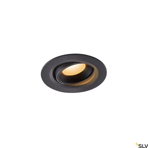 SLV NUMINOS MOVE XS 1005556 fekete állítható süllyesztett LED spot lámpa