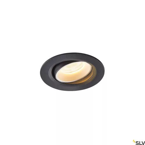 SLV NUMINOS MOVE XS 1005557 fekete-fehér állítható süllyesztett LED spot lámpa