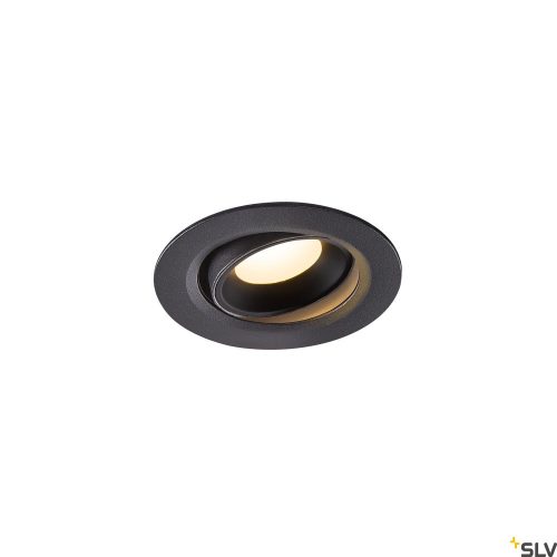 SLV NUMINOS MOVE XS 1005571 fekete állítható süllyesztett LED spot lámpa