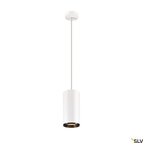 SLV NUMINOS XL PHASE 1005708 fehér-fekete kiváló színvisszaadású függesztett LED spot lámpa