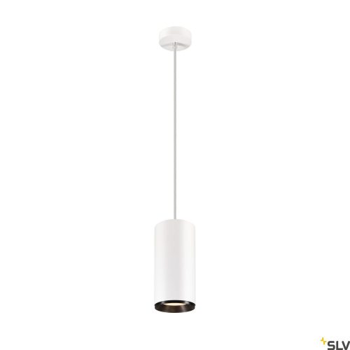 SLV NUMINOS XL PHASE 1005714 fehér-fekete kiváló színvisszaadású függesztett LED spot lámpa